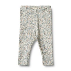 Wheat Jersey leggings Jules - Sandshell mini flowers